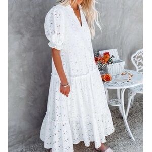 NWOT Vici Suza Lace Maxi Dress